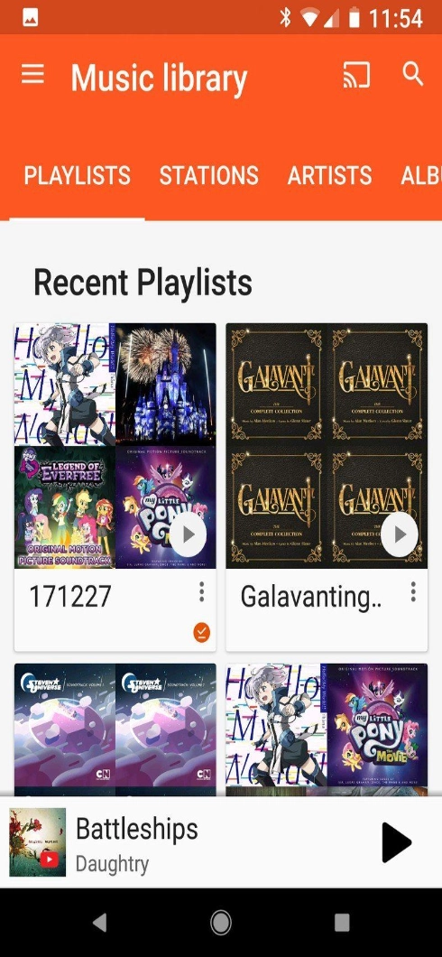 Google Play Musicを介してAndroidからiPhoneに音楽を転送する