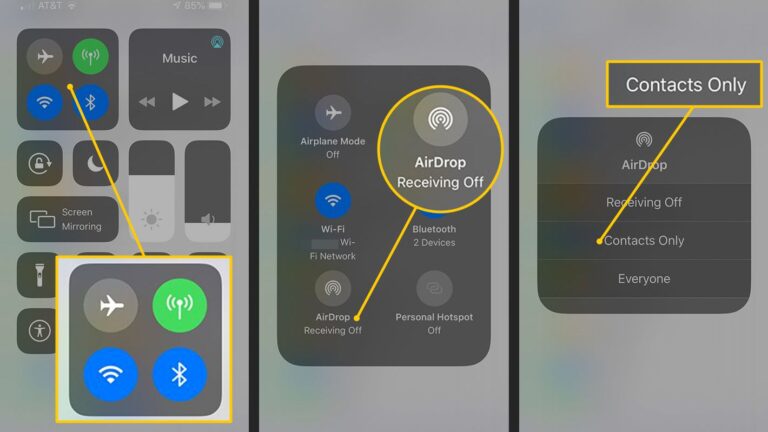 Airdrop Step1を介して写真を転送します
