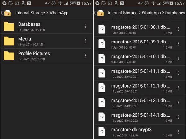 電話メモリでAndroidからPCにWhatsAppメッセージをコピーする方法