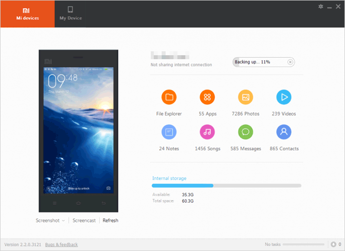Windowsを更新して、MI PCスイートを使用します