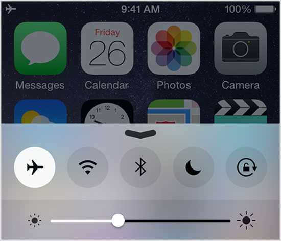 飛行機モードをアクティブにして、充電時にiPhoneの過熱を修正します