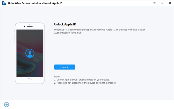 ロックを解除 -  Apple IDのロックを解除し始めます