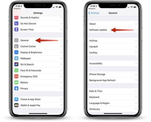 iPhoneまたはiPadを最新のiOSバージョンに更新します