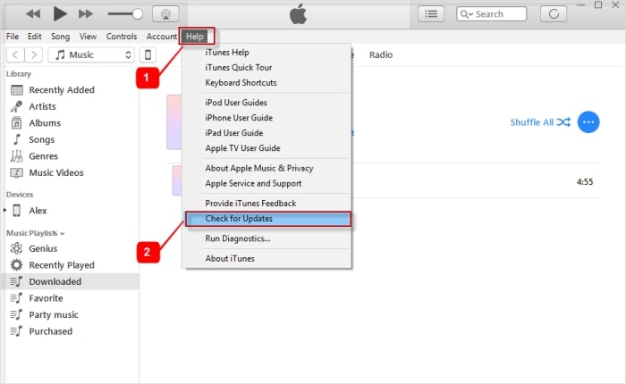 iPhone se iTunesを修正するためのiTunesを更新して、iPhoneの復元を確認する