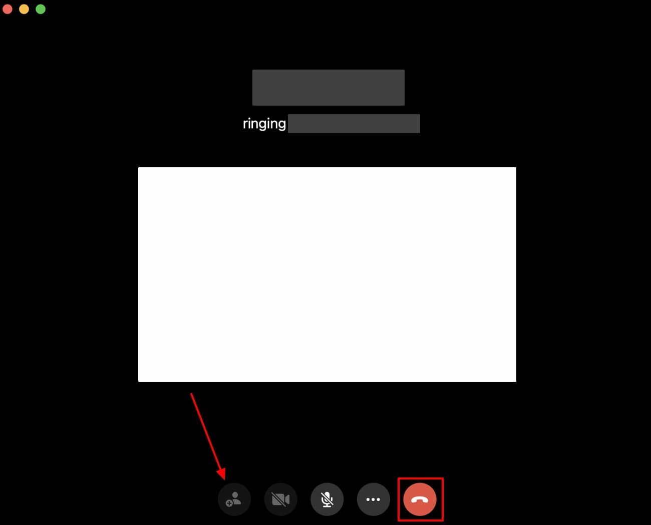 Macでビデオ通話を終了します