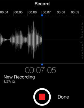 Voice Memosアプリを介して別のiPhoneで電話を録音する