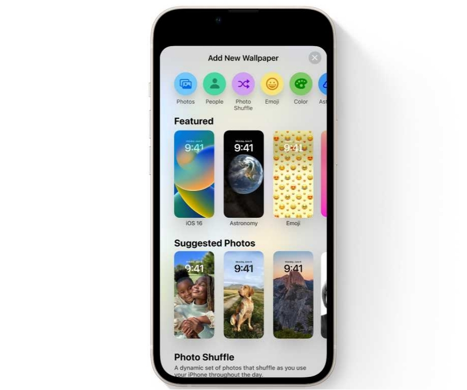 iPhoneの壁紙設定
