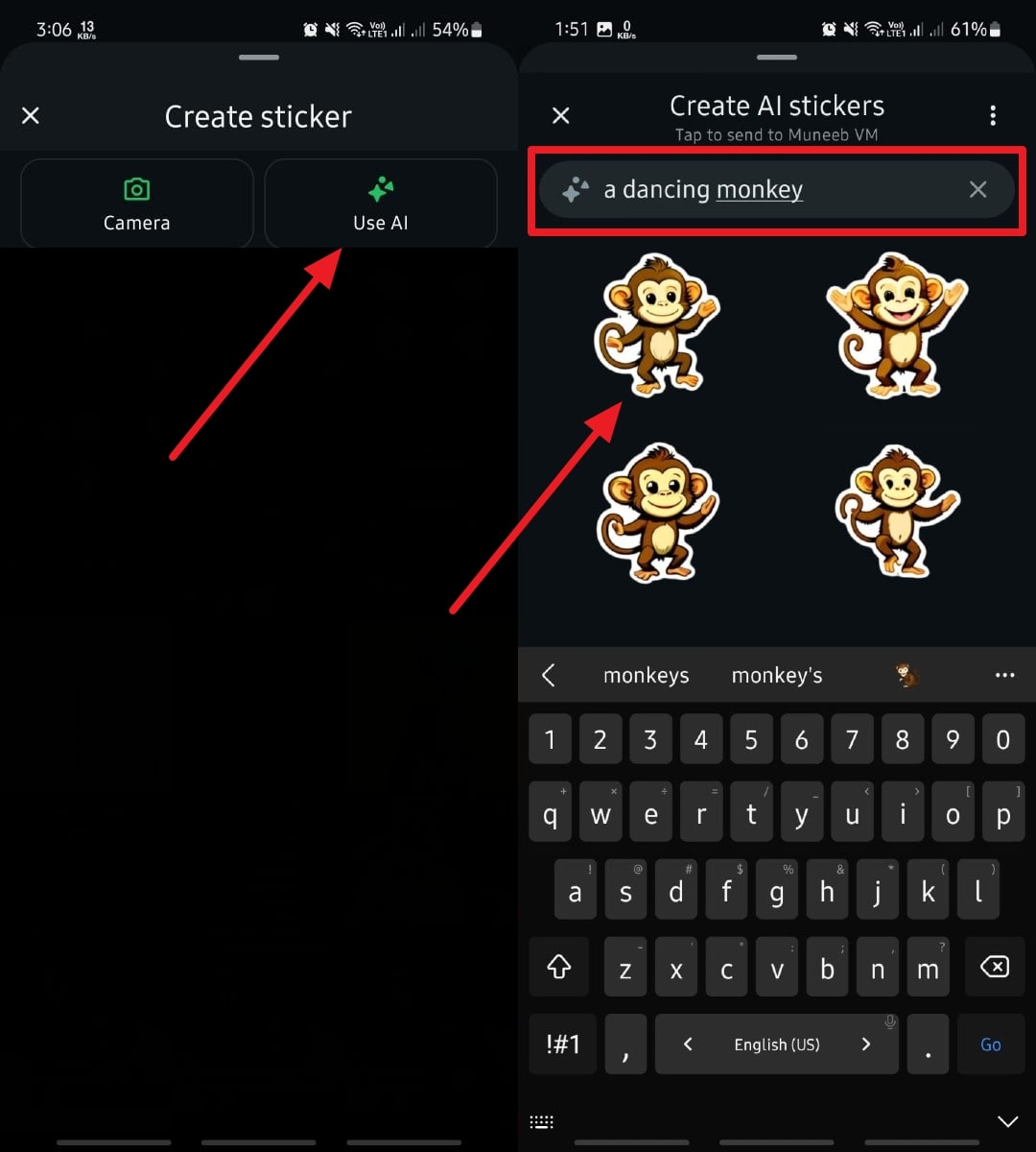 Androidにプロンプ​​トを入力します