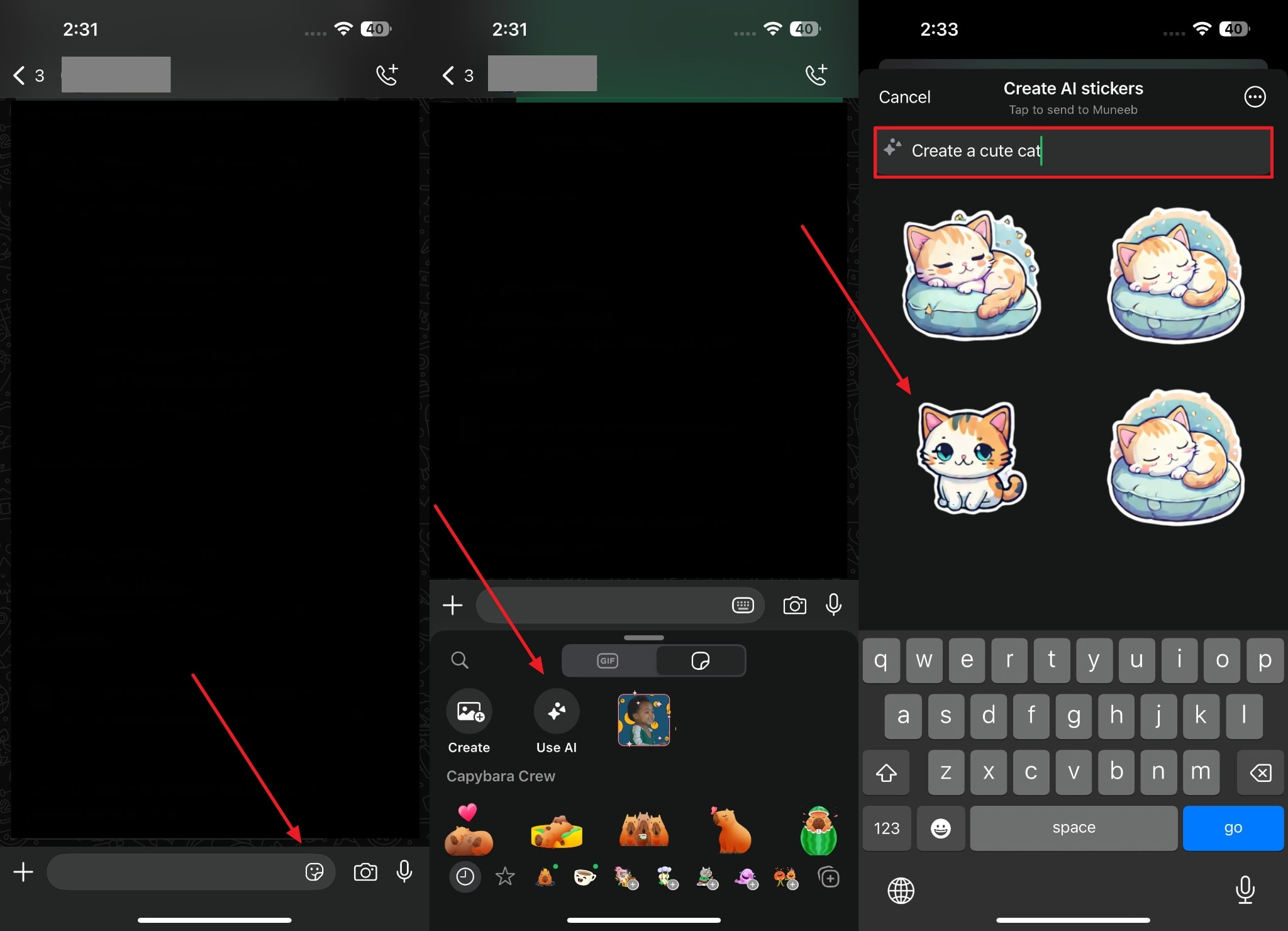 AIを使用してWhatsAppステッカーを生成します