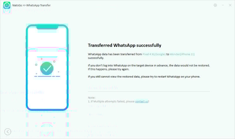 Watsgo Guide-WhatsAppビジネスをAndroidからiPhoneに転送する