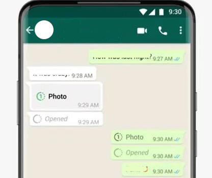 WhatsAppは、視聴のスクリーンショットに一度通知しますか