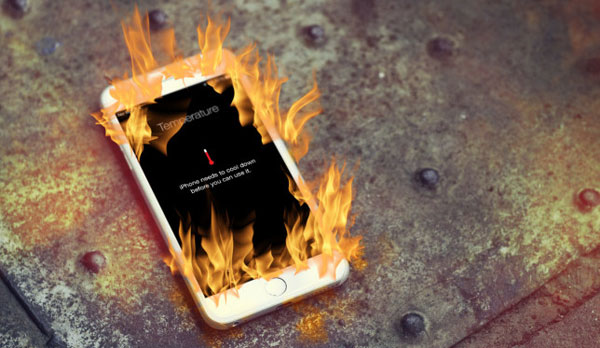 iPhoneを熱源から遠ざけて、充電時にiPhoneの過熱を修正する